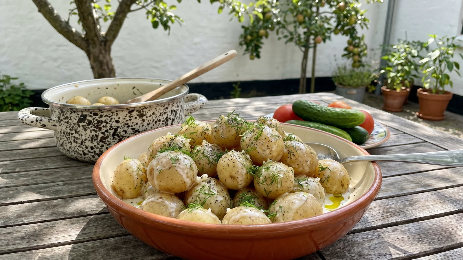 Moloda Kartoplia v Smetani (молода картопля в сметані, new potatoes in smetana)