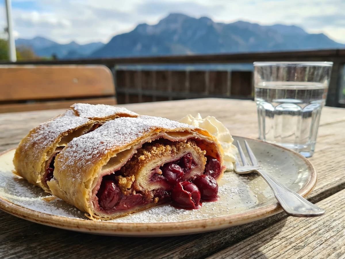 Kirschstrudel (Sweet Cherry Strudel) - Chef Elsa