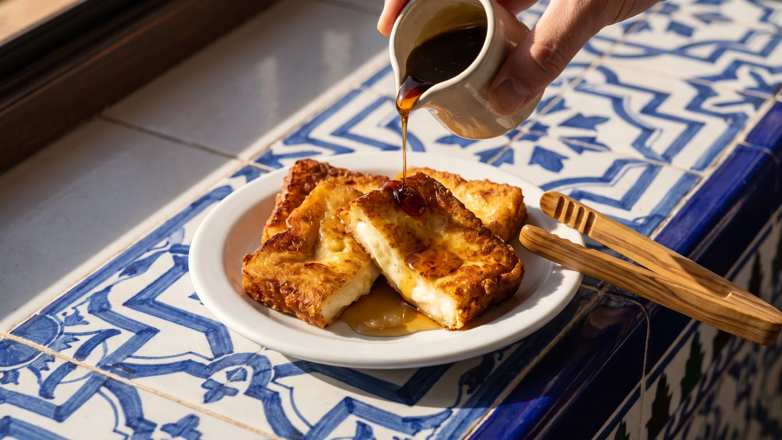 Queso Frito Malagueño con Miel de Caña