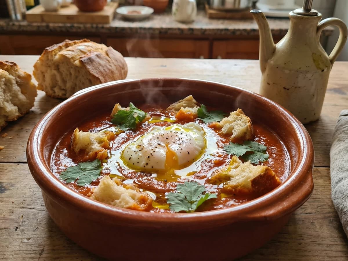 Sopa de Tomate com Ovos Escalfados - Chef Margarida