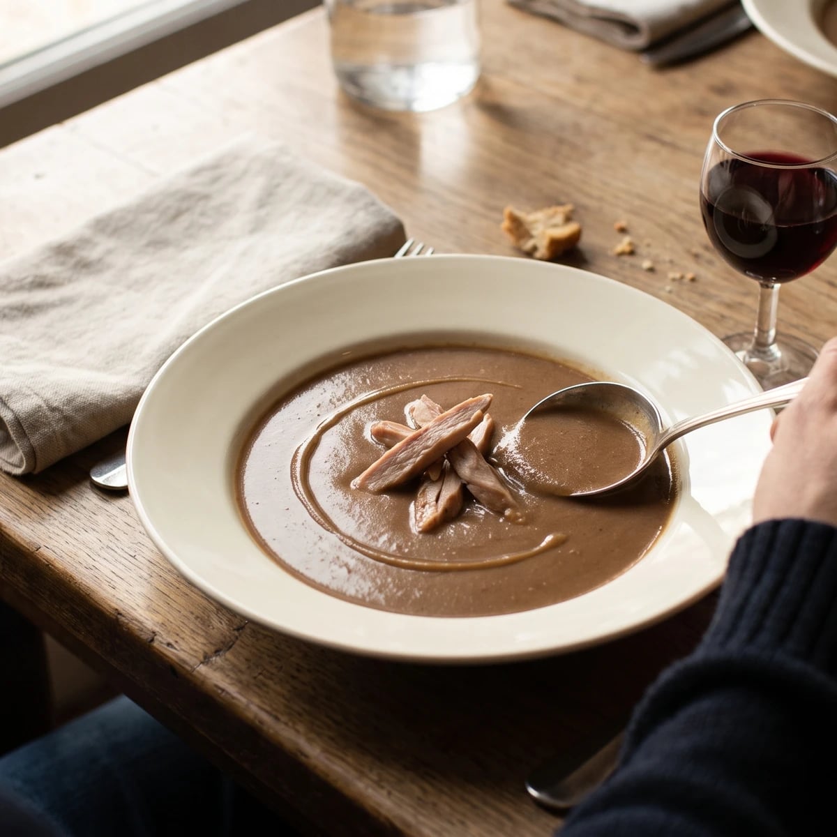 Coulis de Perdreau à la Purée de Marrons (Mancelle)