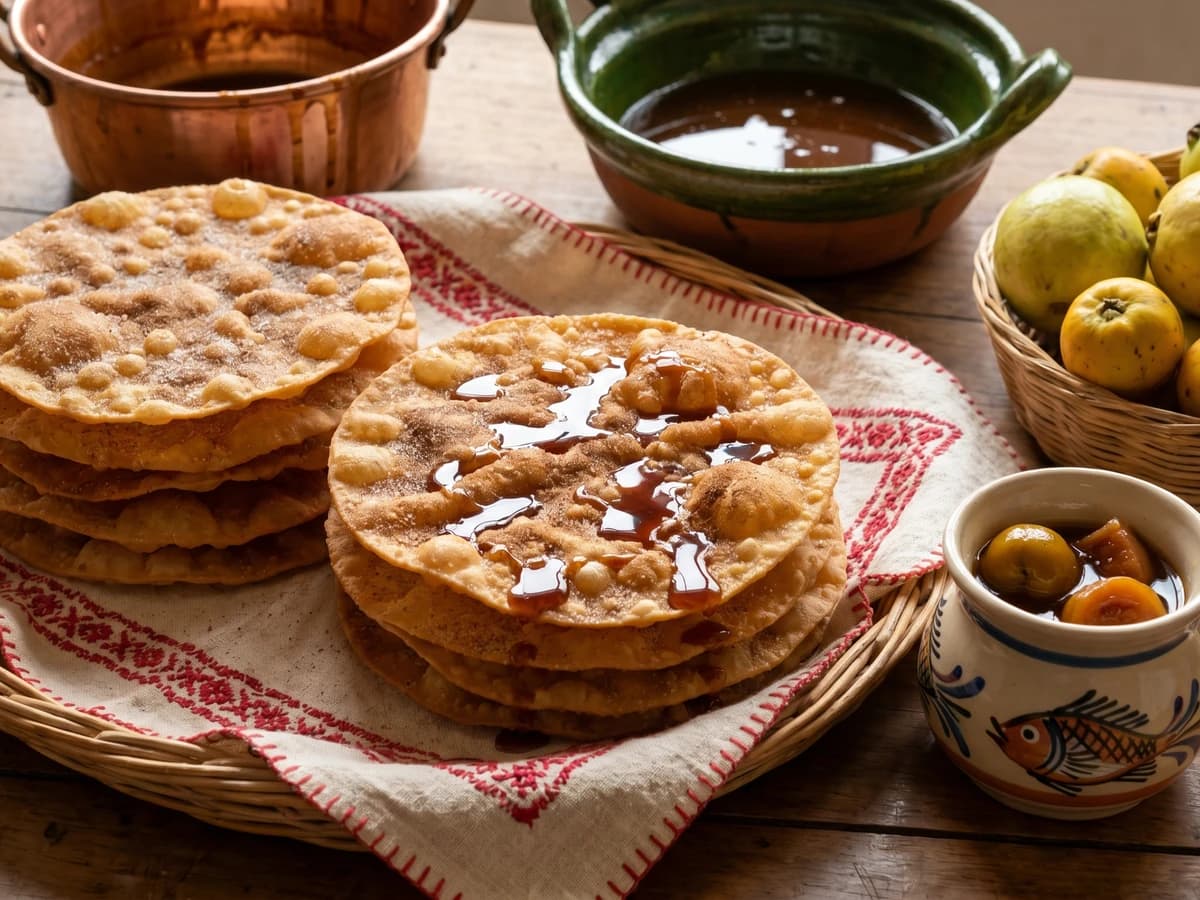 Uruapan Buñuelos with Hawthorn Honey - Chef Lupita
