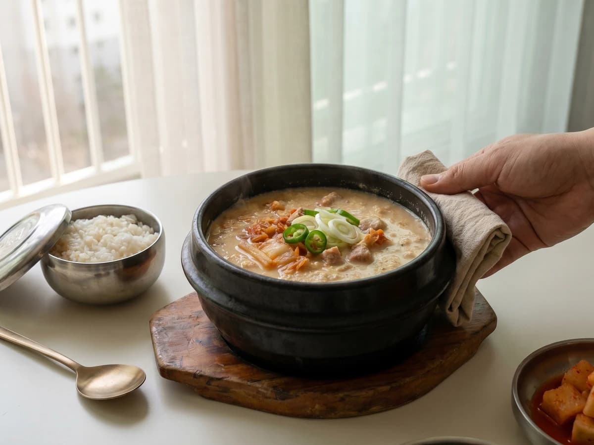 Kongbiji-jjigae (Ground Soybean Pulp Stew) - Chef Jeong-sun