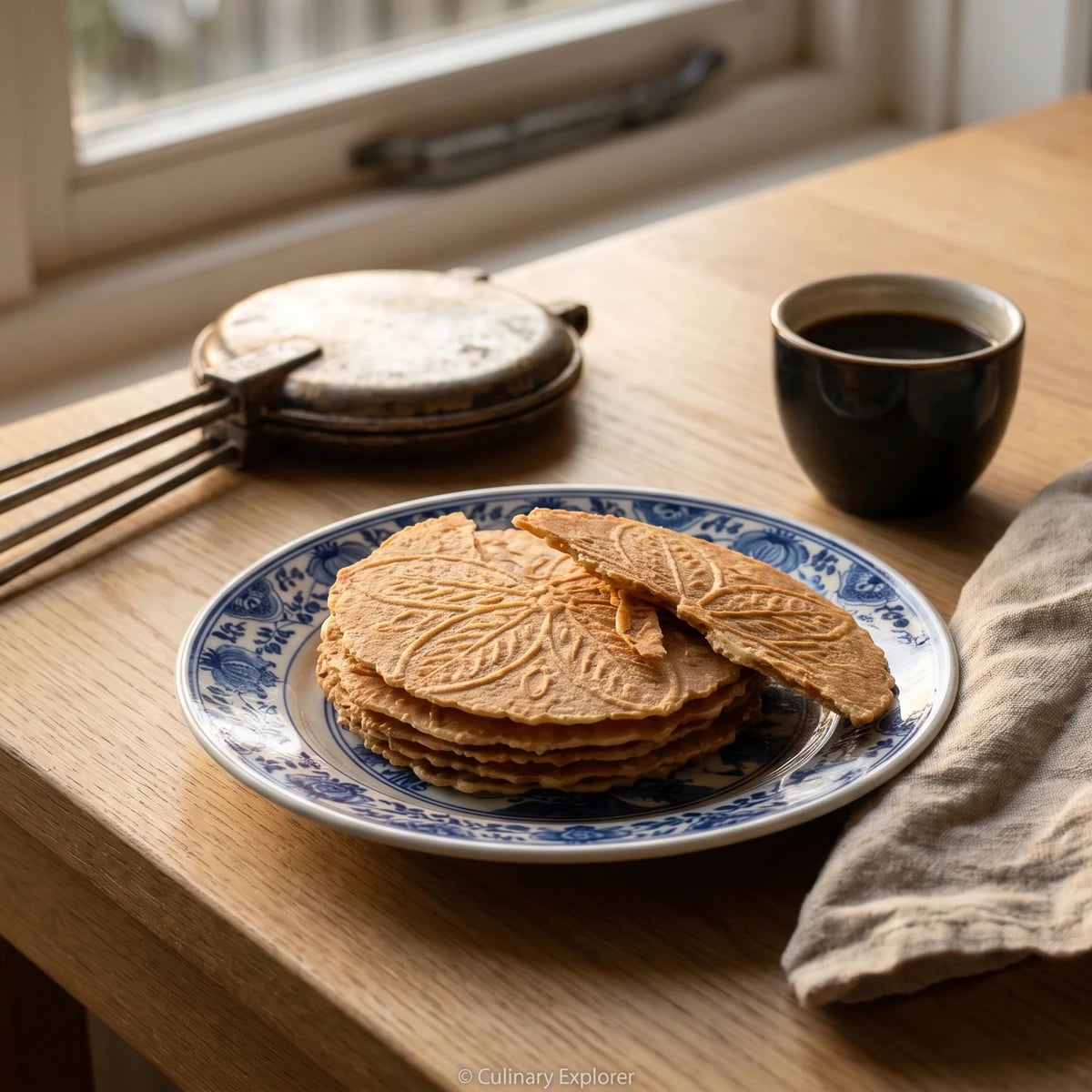Kniepertjes (Dutch New Year Wafers)