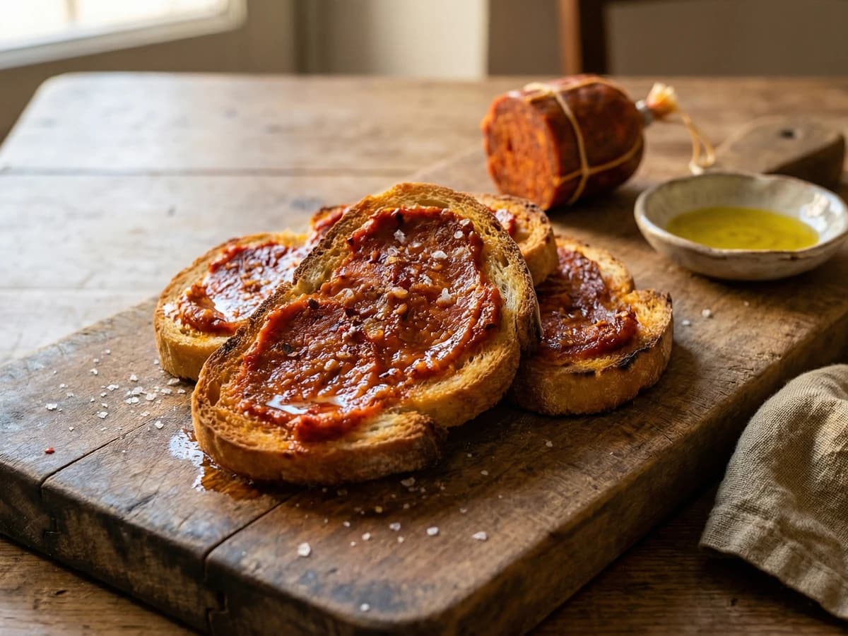 Crostini con Nduja Calabrese - Chef Graziella