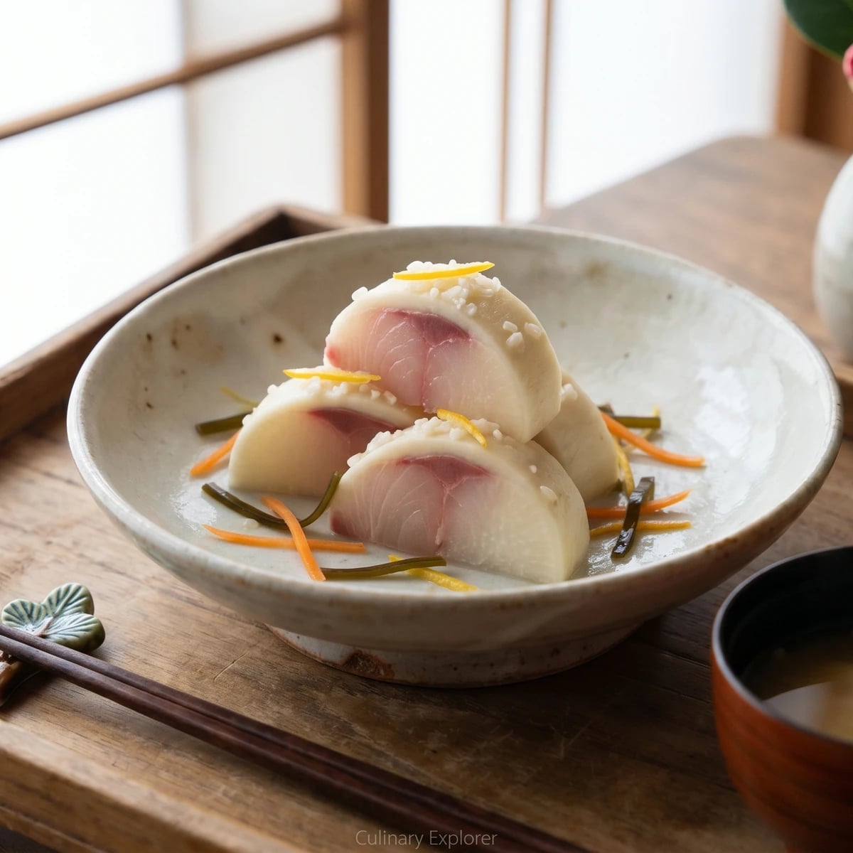 Fermented Turnip Sushi (かぶら寿し, Kabura-zushi)
