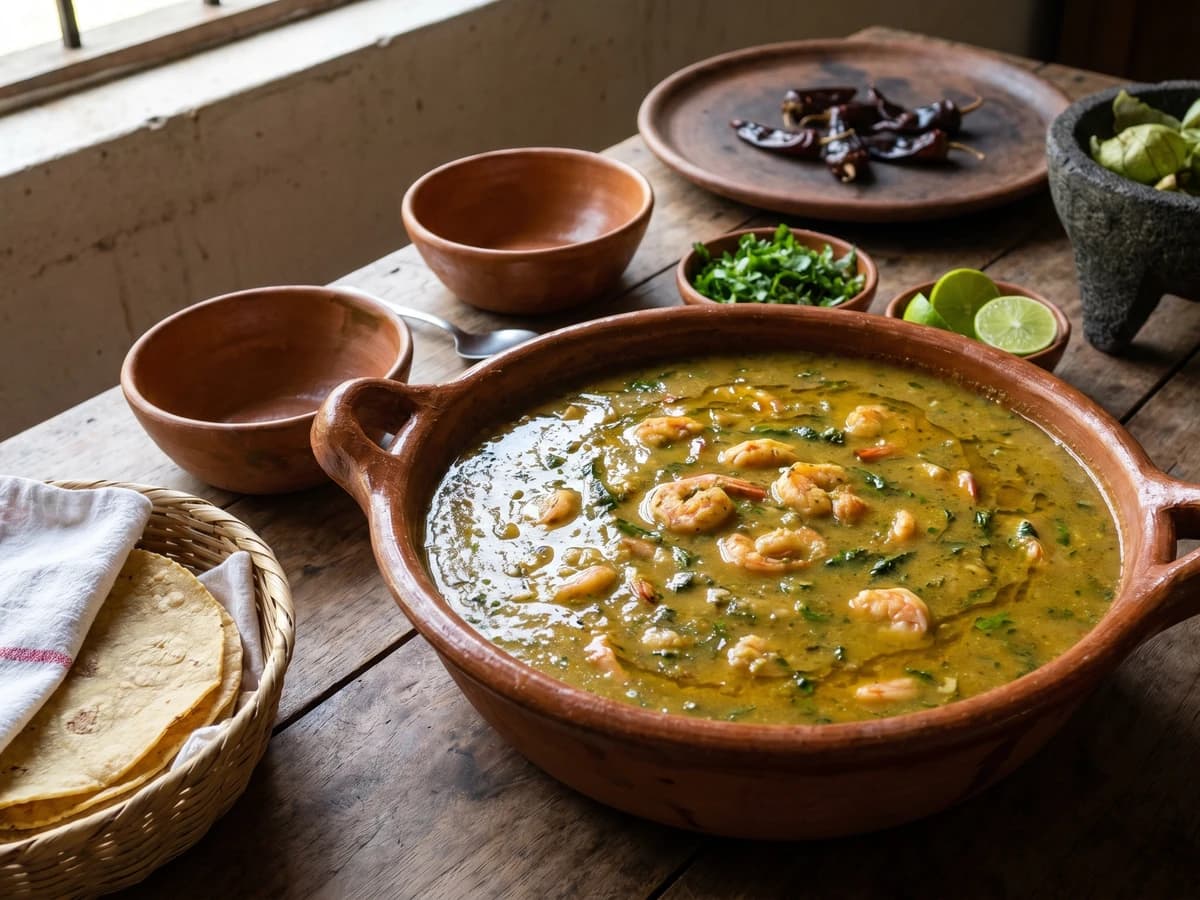 Huasteca Shrimp Masa Caldo (Huatape de Camarón) - Chef Lupita
