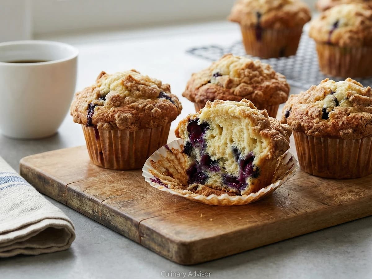 Bakery-Style Blueberry Muffins