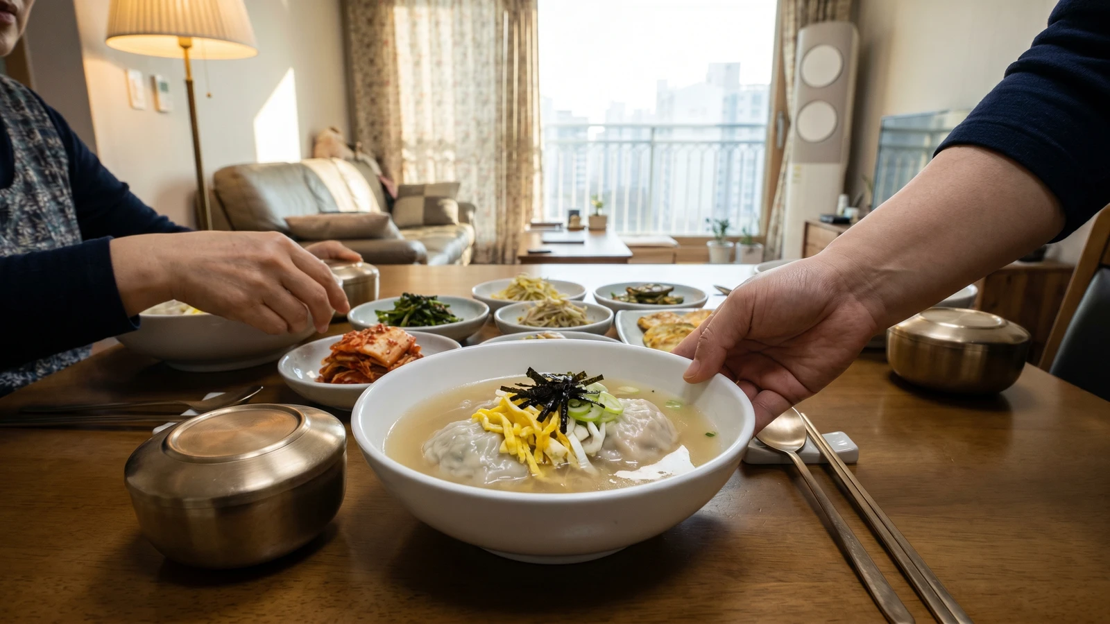 Kaesong-mandu (개성만두, Kaesong New Year Dumplings)