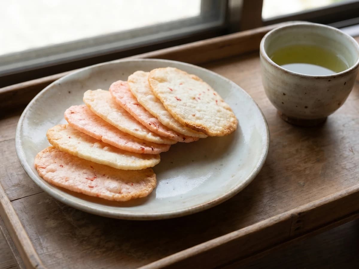 Shrimp Rice Crackers (海老せんべい, Ebi Senbei) - Chef Takumi