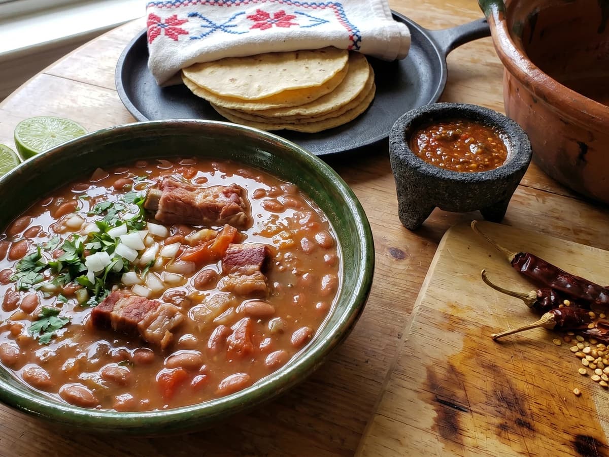 Jalisco Charro Bean Stew (Frijoles Charros) - Chef Lupita