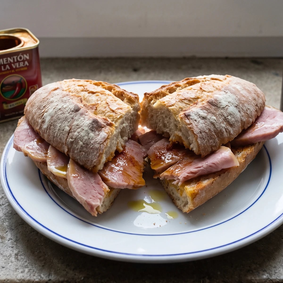 Bocadillo de Lacón a la Gallega