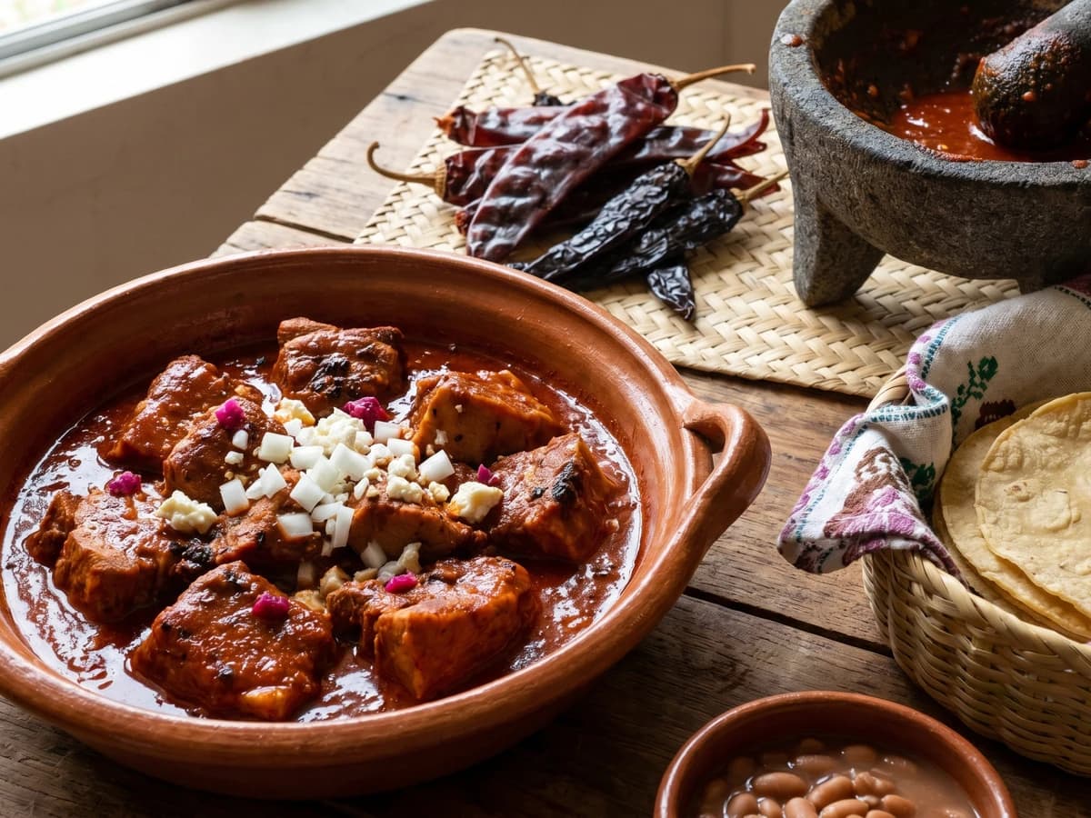 Bajio Pork in Red Chile Adobo - Chef Lupita