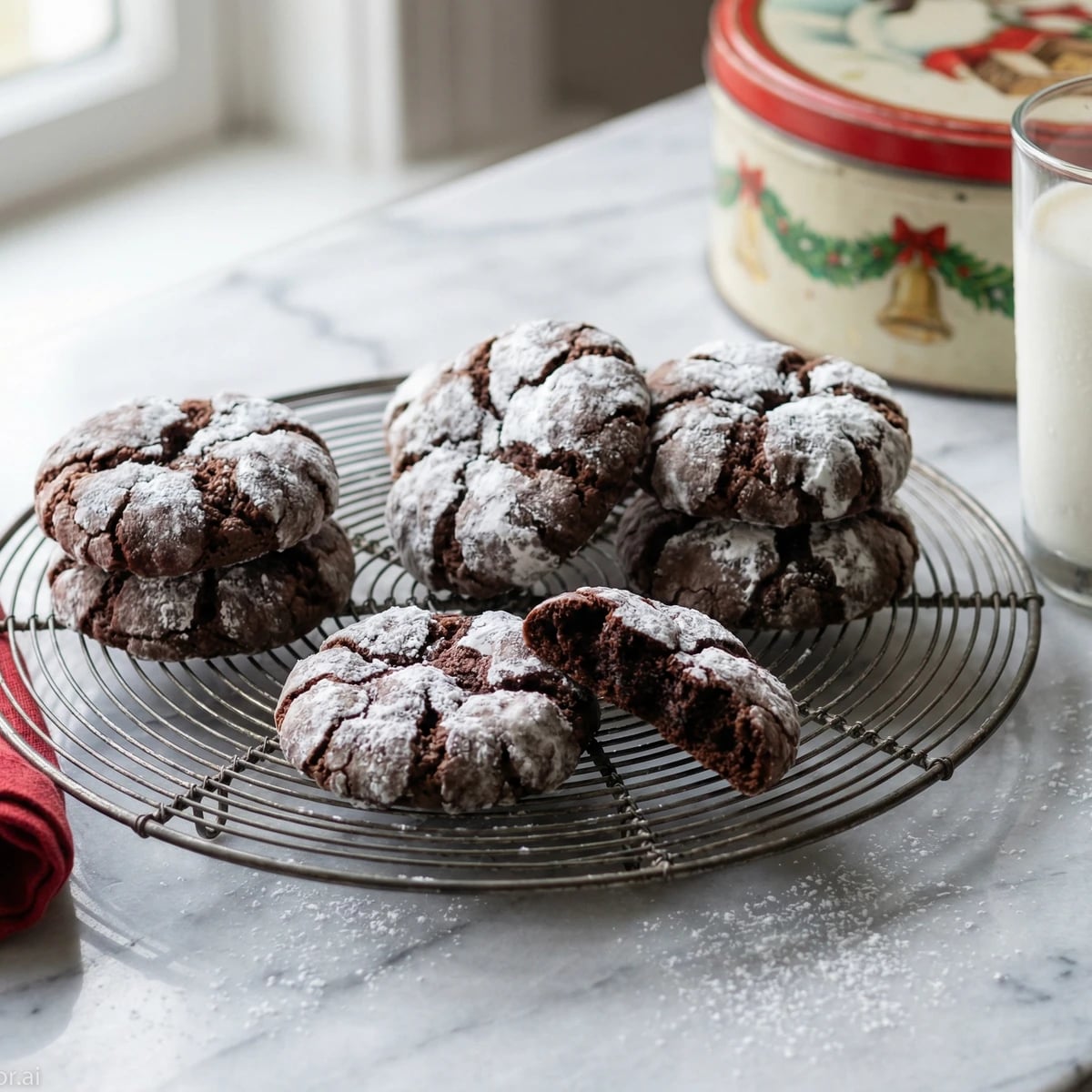 Chocolate Crinkle Cookies