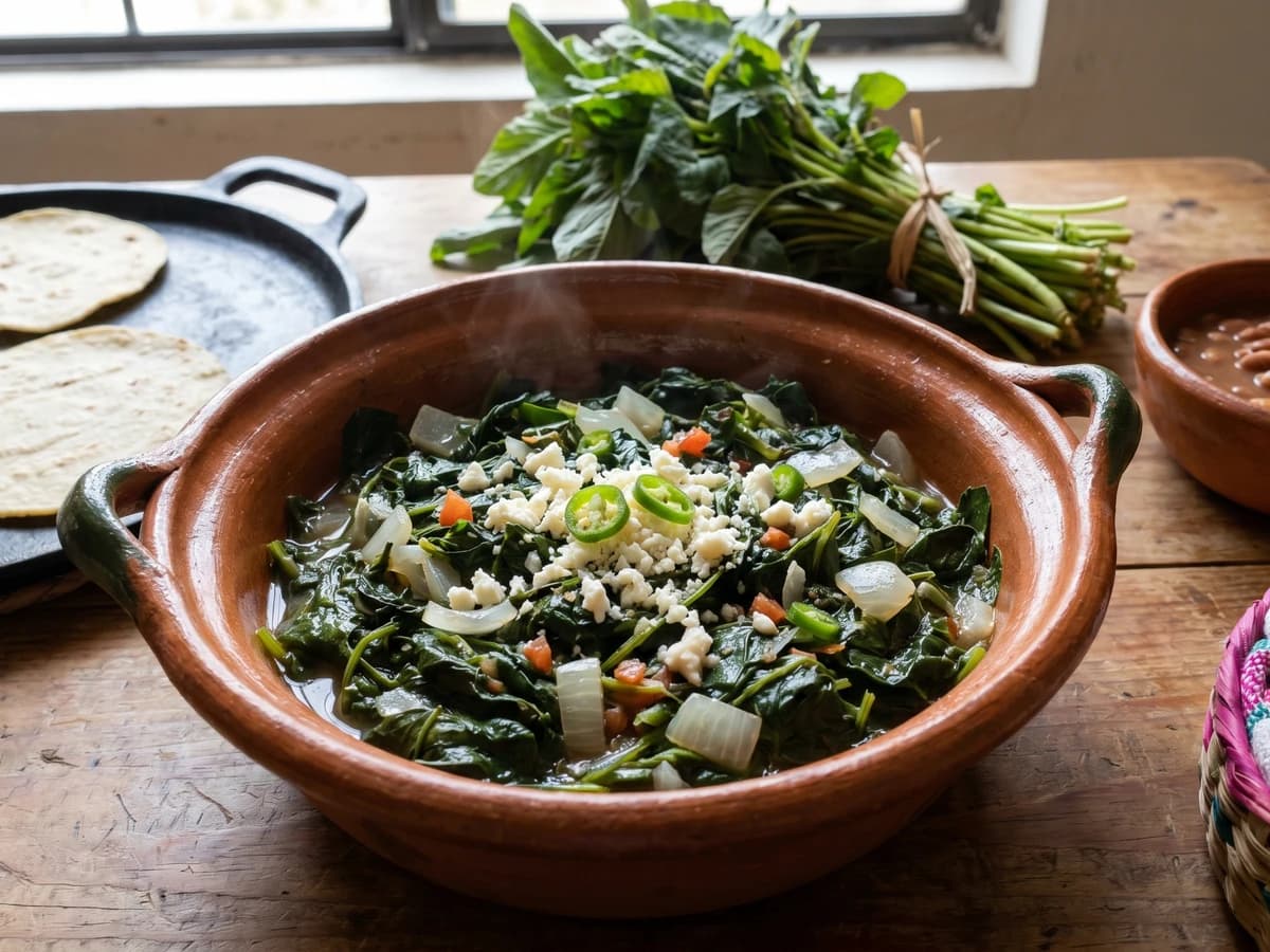 Quintoniles Guisados Tlaxcaltecas - Chef Lupita