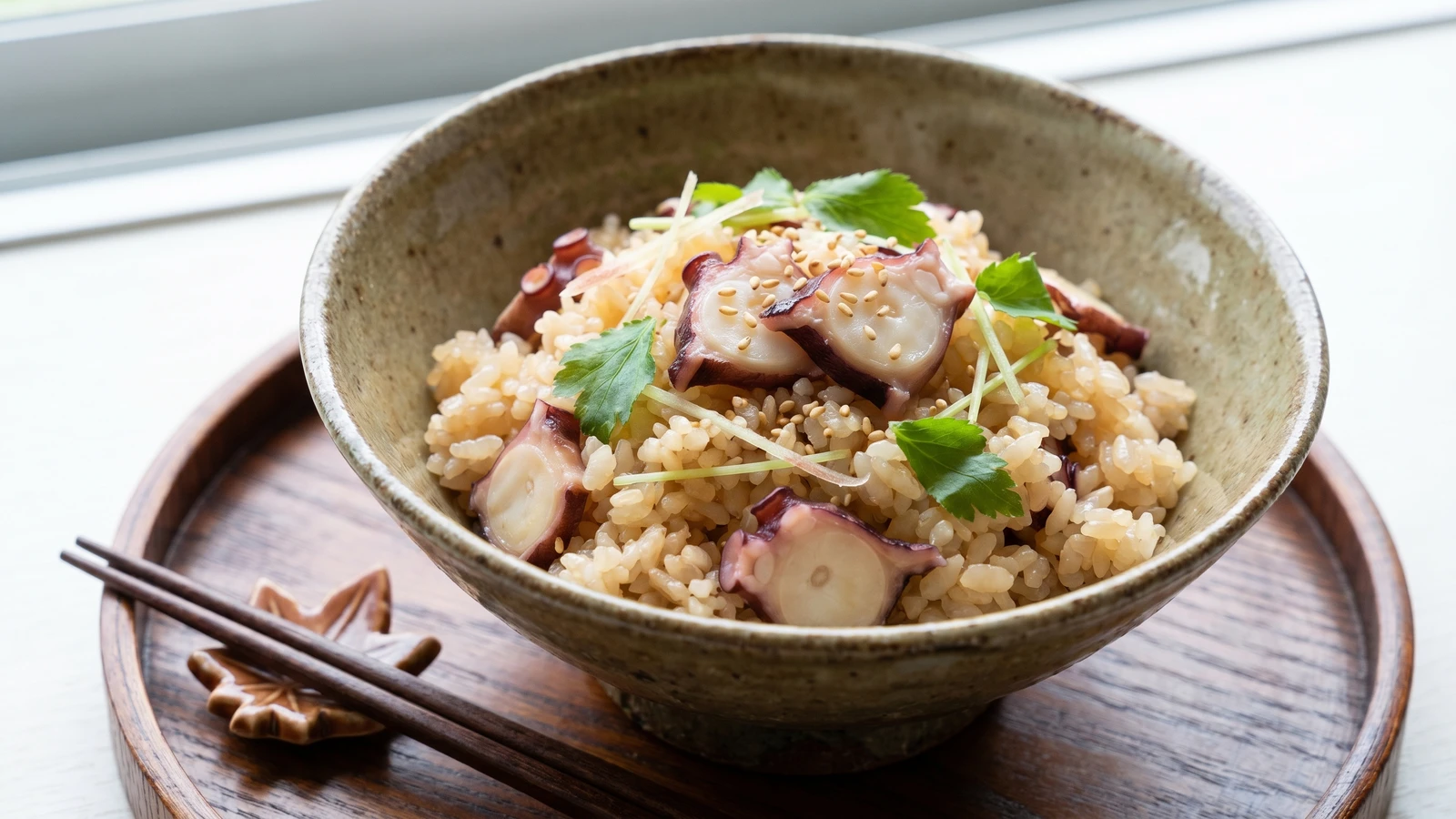 Tako-meshi (たこ飯, Setouchi octopus rice)
