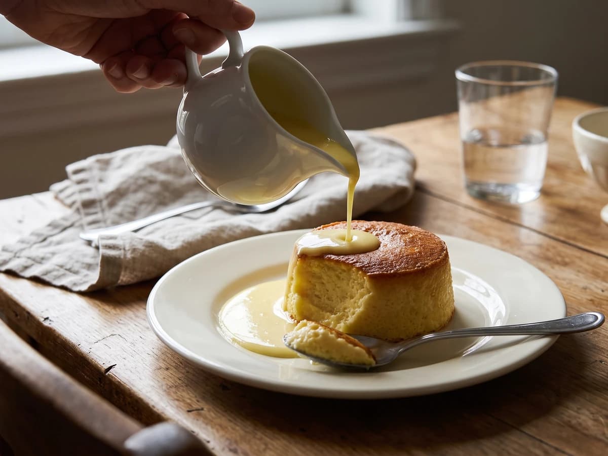 Lemon Souffléd Pudding