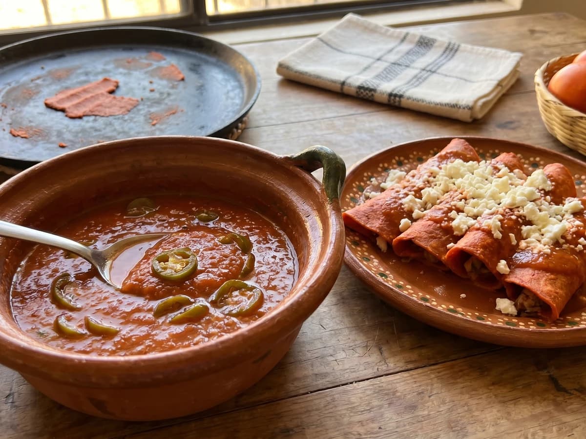 Salsa de Jitomate y Jalapeño para Enchiladas Potosinas - Chef Lupita