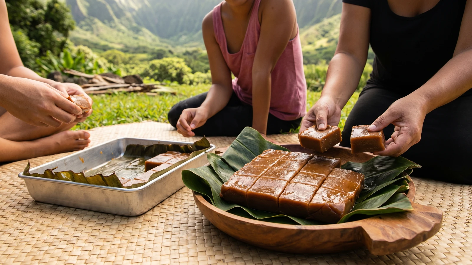 Kūlolo (Hawaiian Taro and Coconut Pudding)