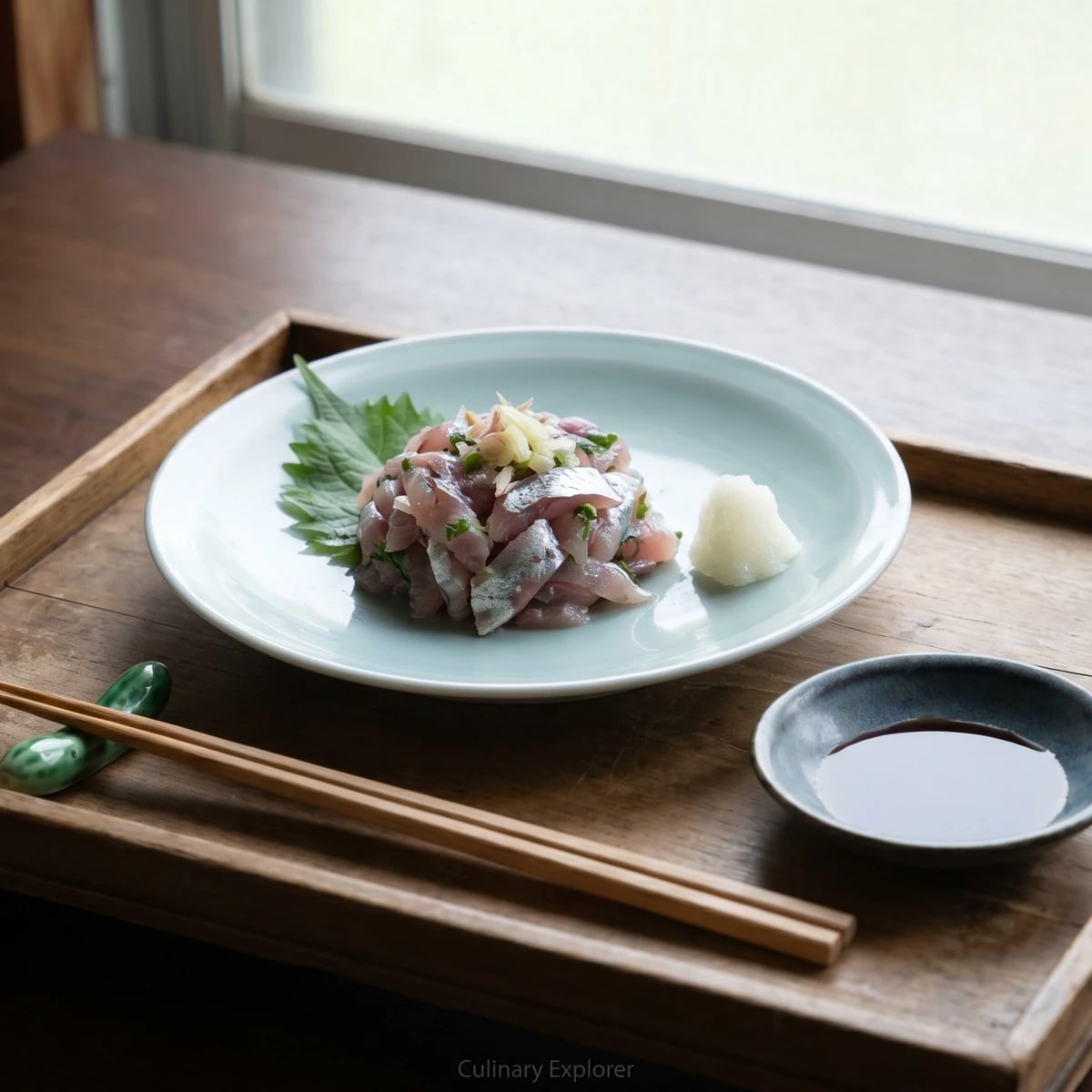 Aji no Tataki (鯵のたたき, Boso chopped horse mackerel)