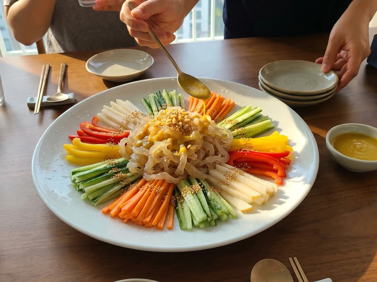 Haepari-naengchae (Jellyfish Salad) - Chef Jeong-sun