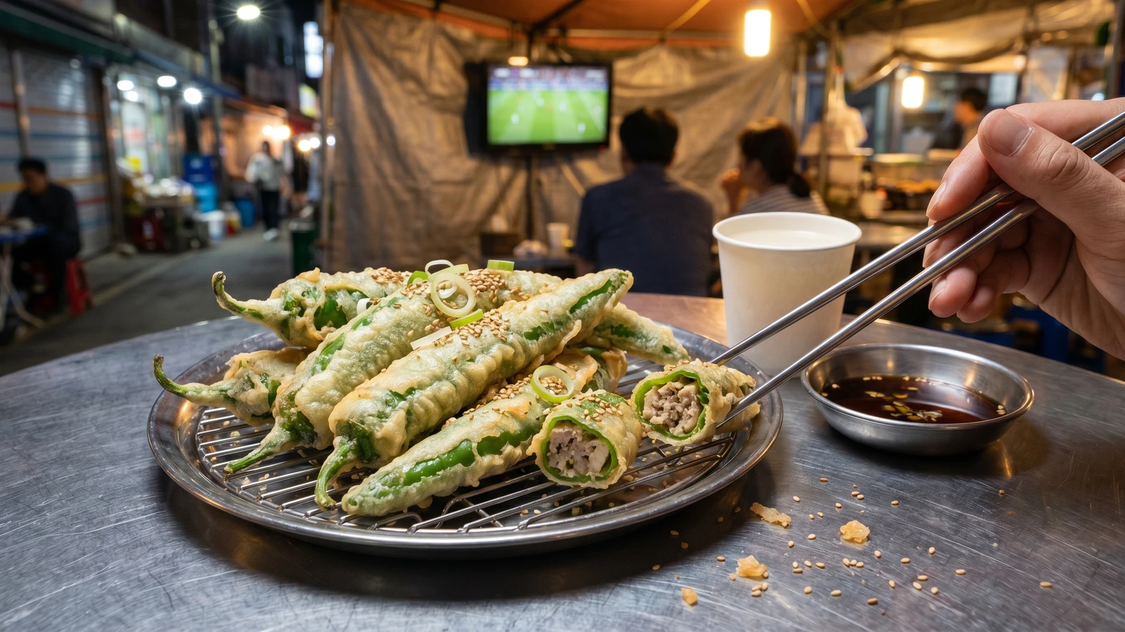 Gochu-twigim (Stuffed Fried Chili)