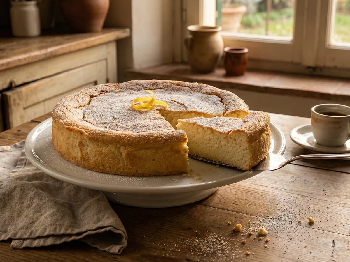 Torta di Ricotta Romana - Chef Graziella