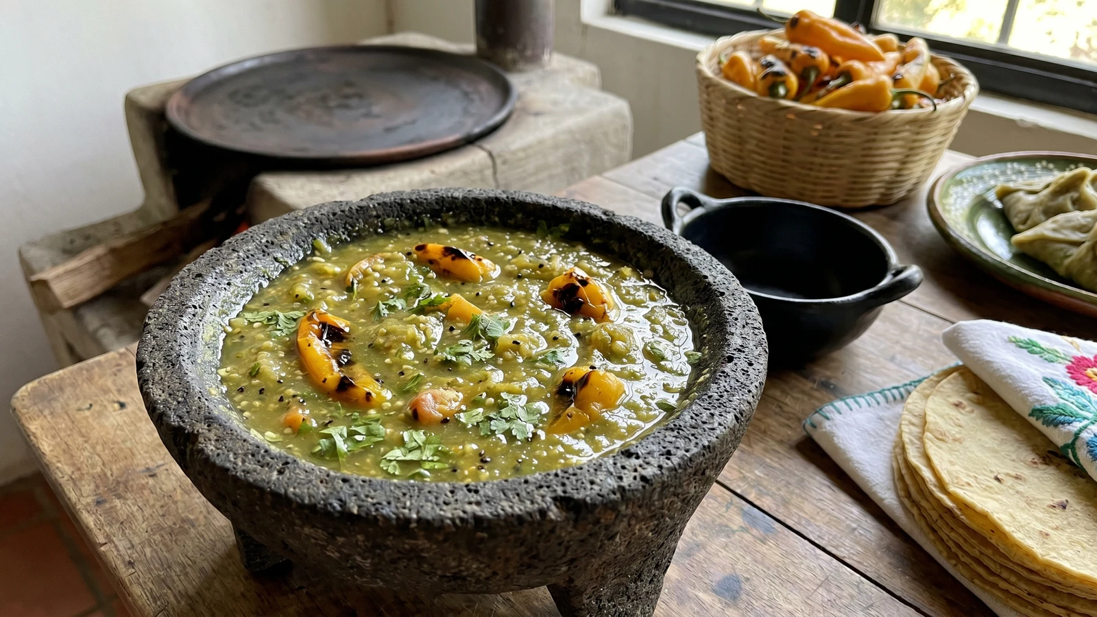 Salsa de Tomate Verde con Chile Perón