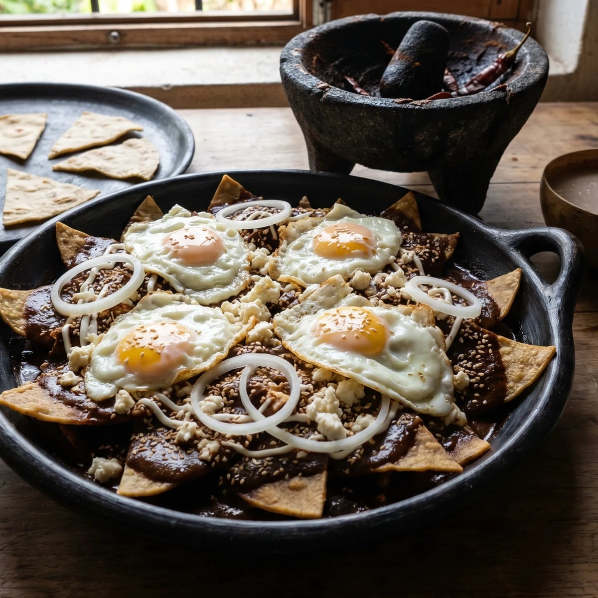 Chilaquiles en Mole Chiapaneco