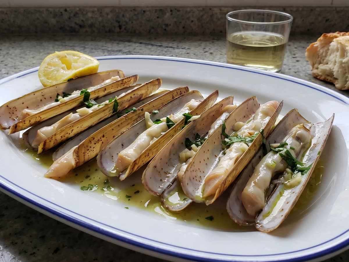 Navajas a la Plancha