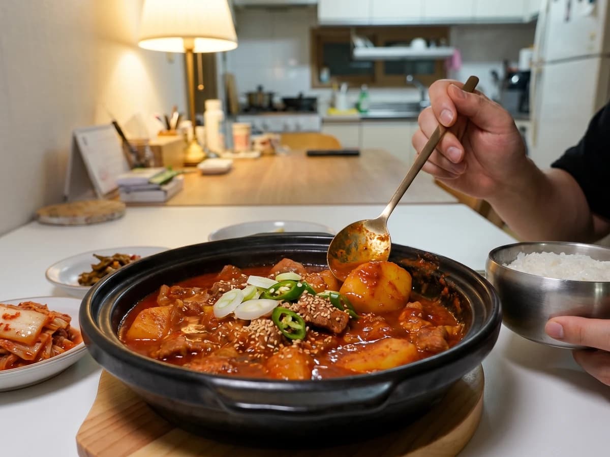 Jjaglie (짜글이, Reduced Pork-and-Chili Stew) - Chef Jeong-sun