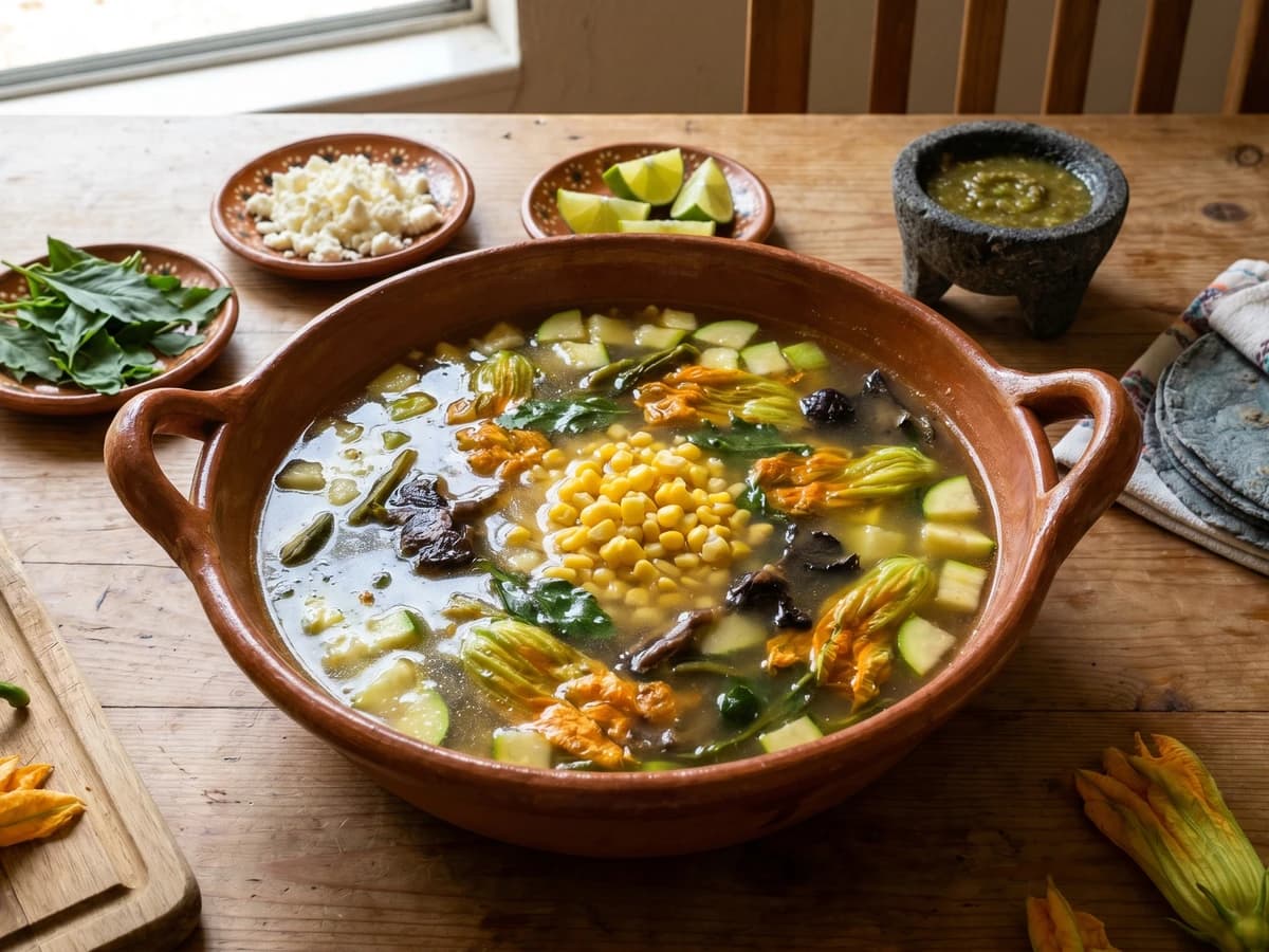 Sopa de Milpa Tlaxcalteca - Chef Lupita