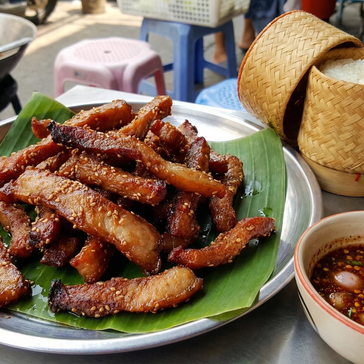 Sun-Dried Pork (Moo Daet Diew)