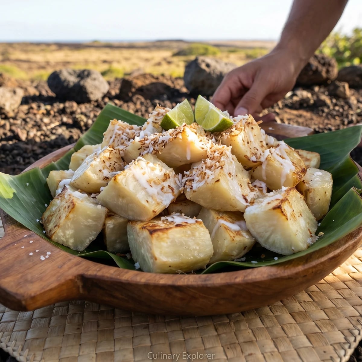 Uhi (Rapa Nui White Yam, Boiled or Roasted)