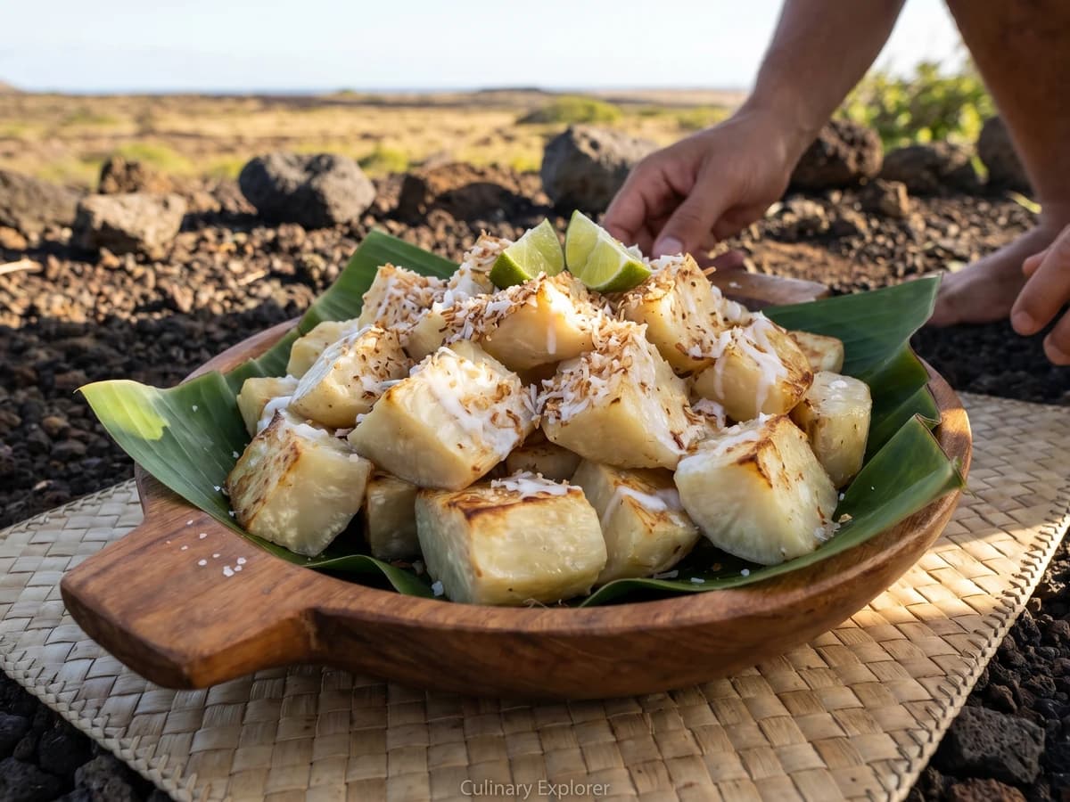 Uhi (Rapa Nui White Yam, Boiled or Roasted) - Chef Makoa