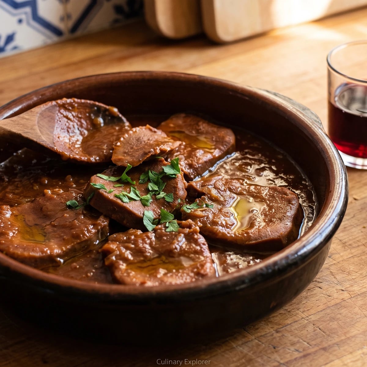 Lengua en Salsa Riojana