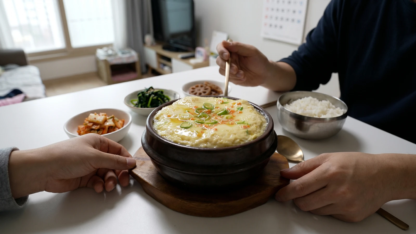 Gyeran-jjim (Korean Steamed Egg Custard)