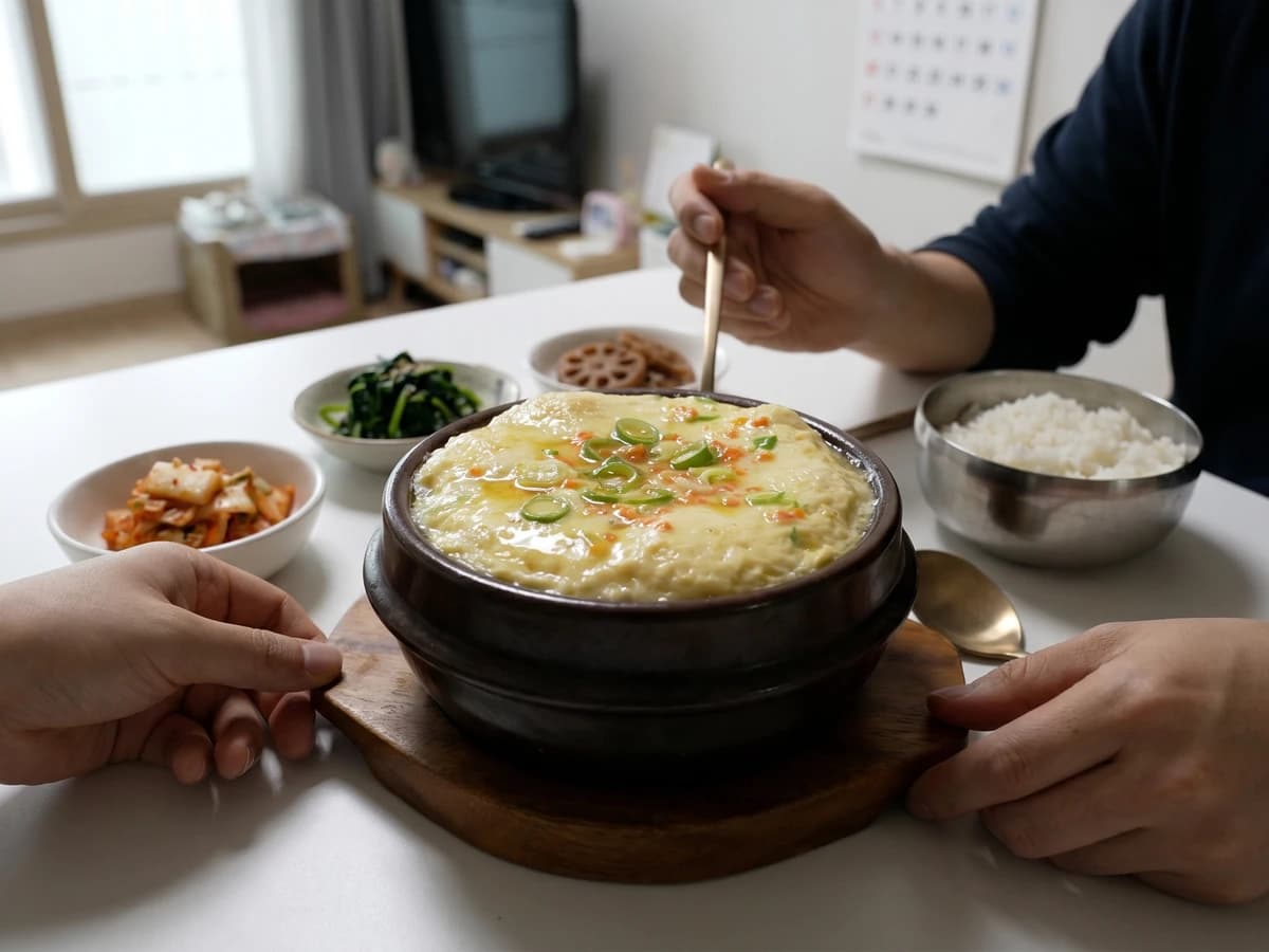 Gyeran-jjim (Korean Steamed Egg Custard) - Chef Jeong-sun