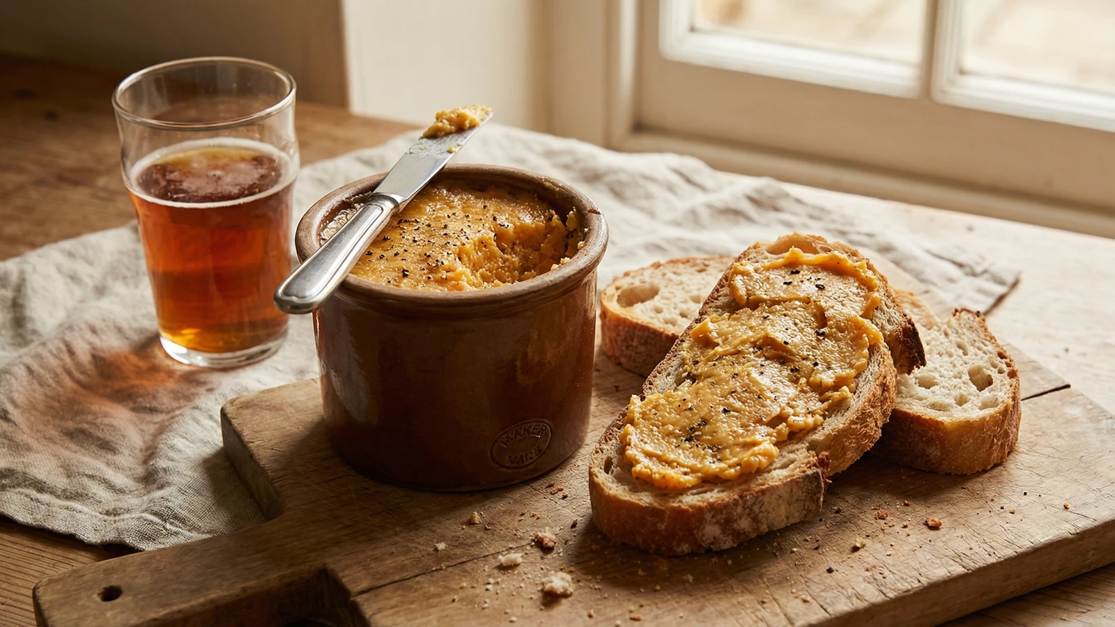 Potted Cheese with Ale