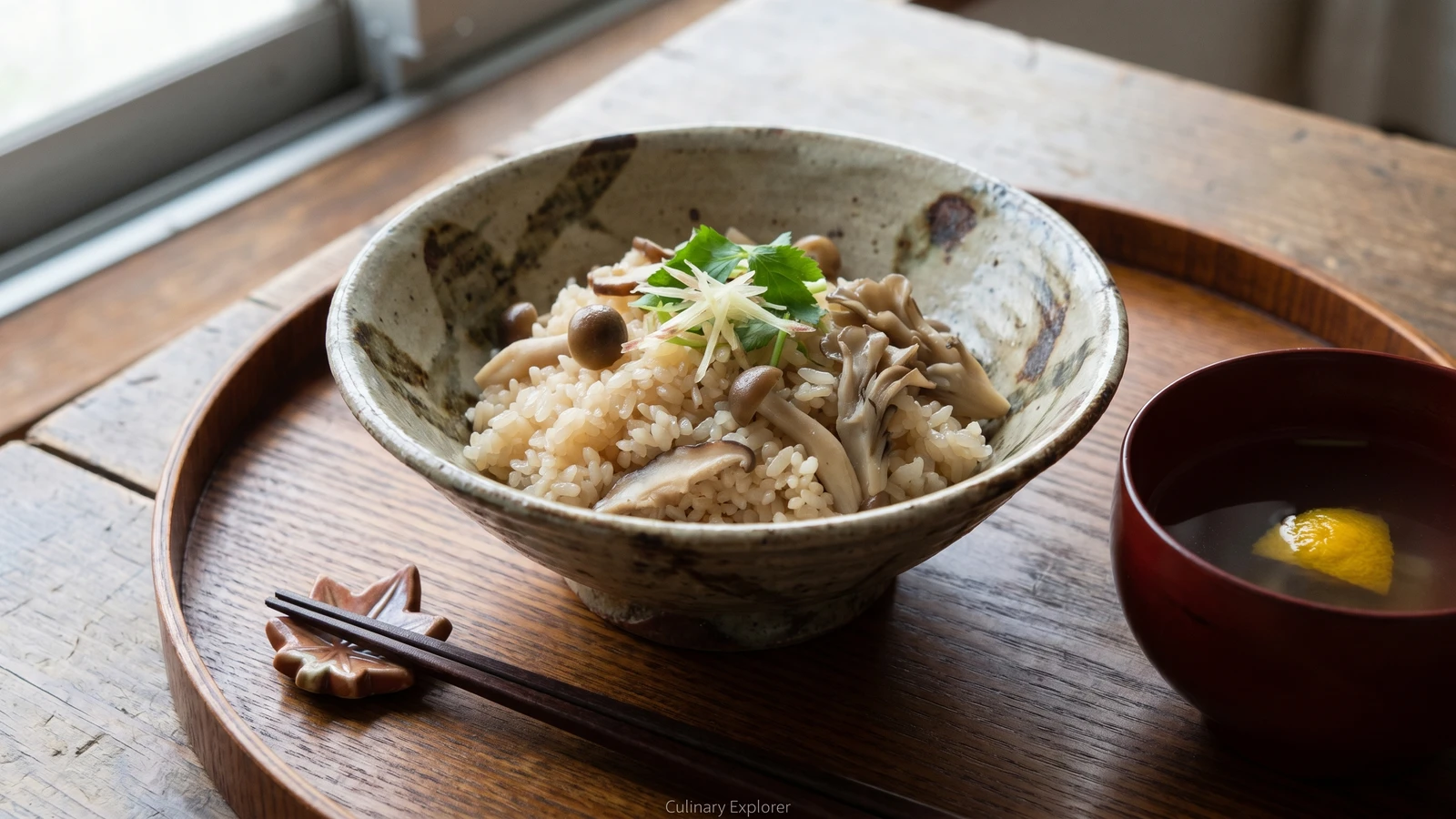 Autumn Mushroom Rice (きのこの炊き込みご飯, Kinoko Takikomi Gohan)
