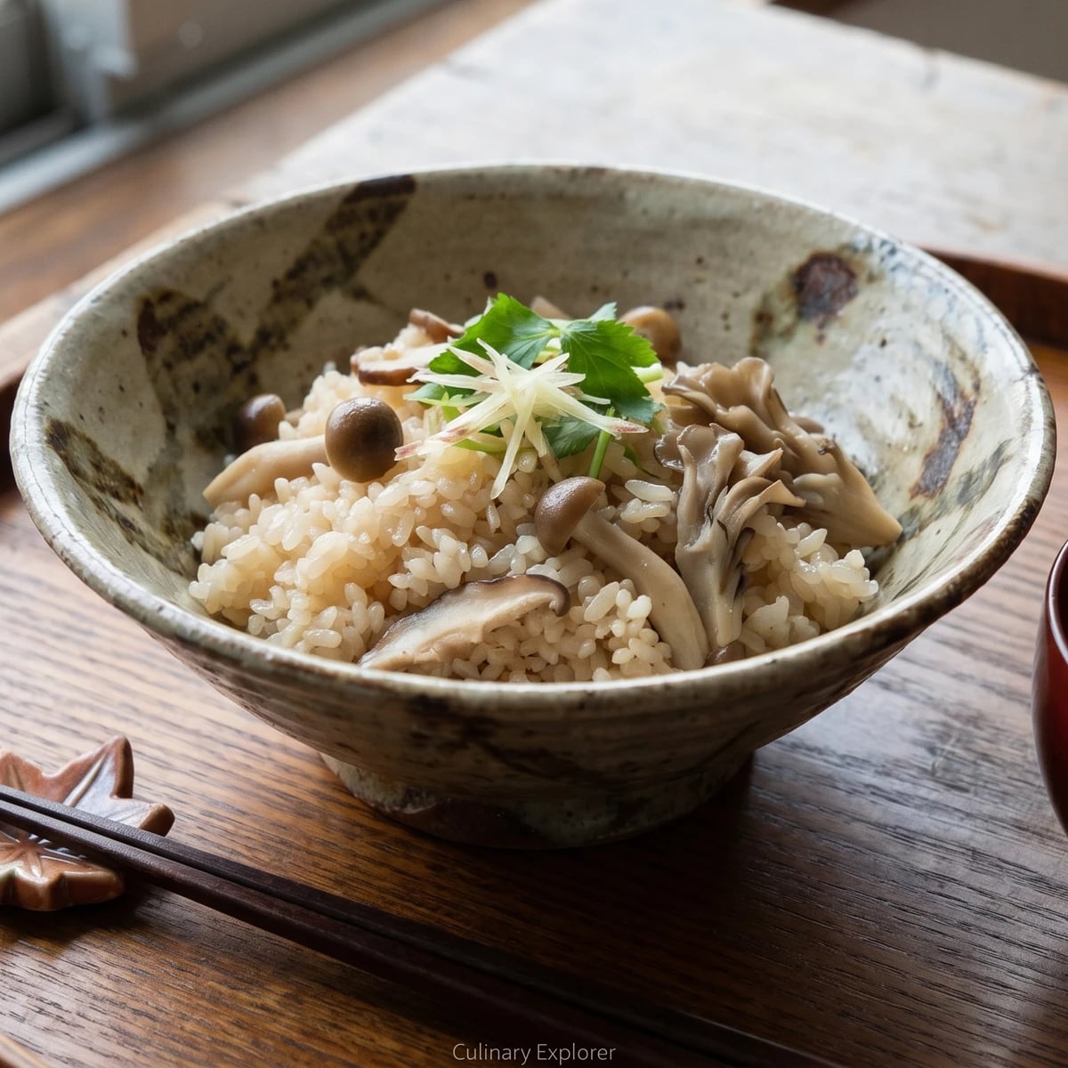Autumn Mushroom Rice (きのこの炊き込みご飯, Kinoko Takikomi Gohan)