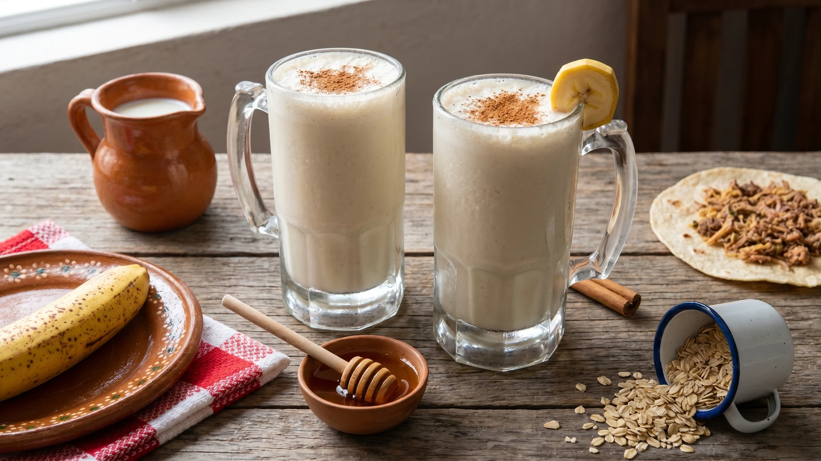 Licuado de Plátano con Avena Sonorense