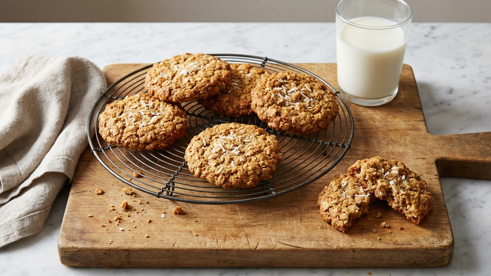 Anzac-Style Oatmeal Cookies