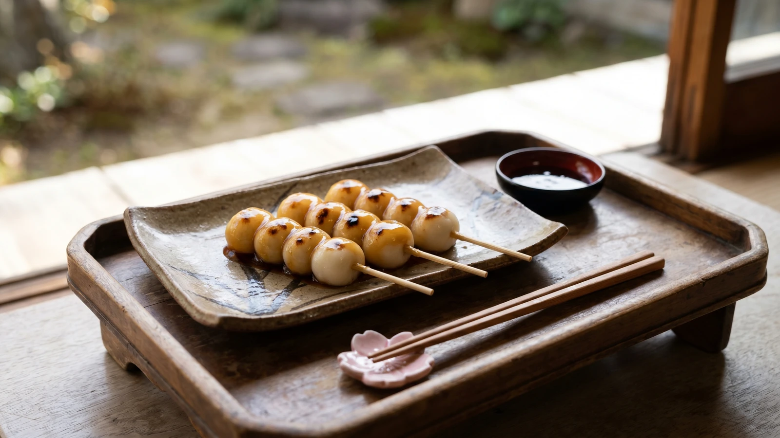 Sweet Soy-Glazed Dango (みたらし団子, Mitarashi Dango)