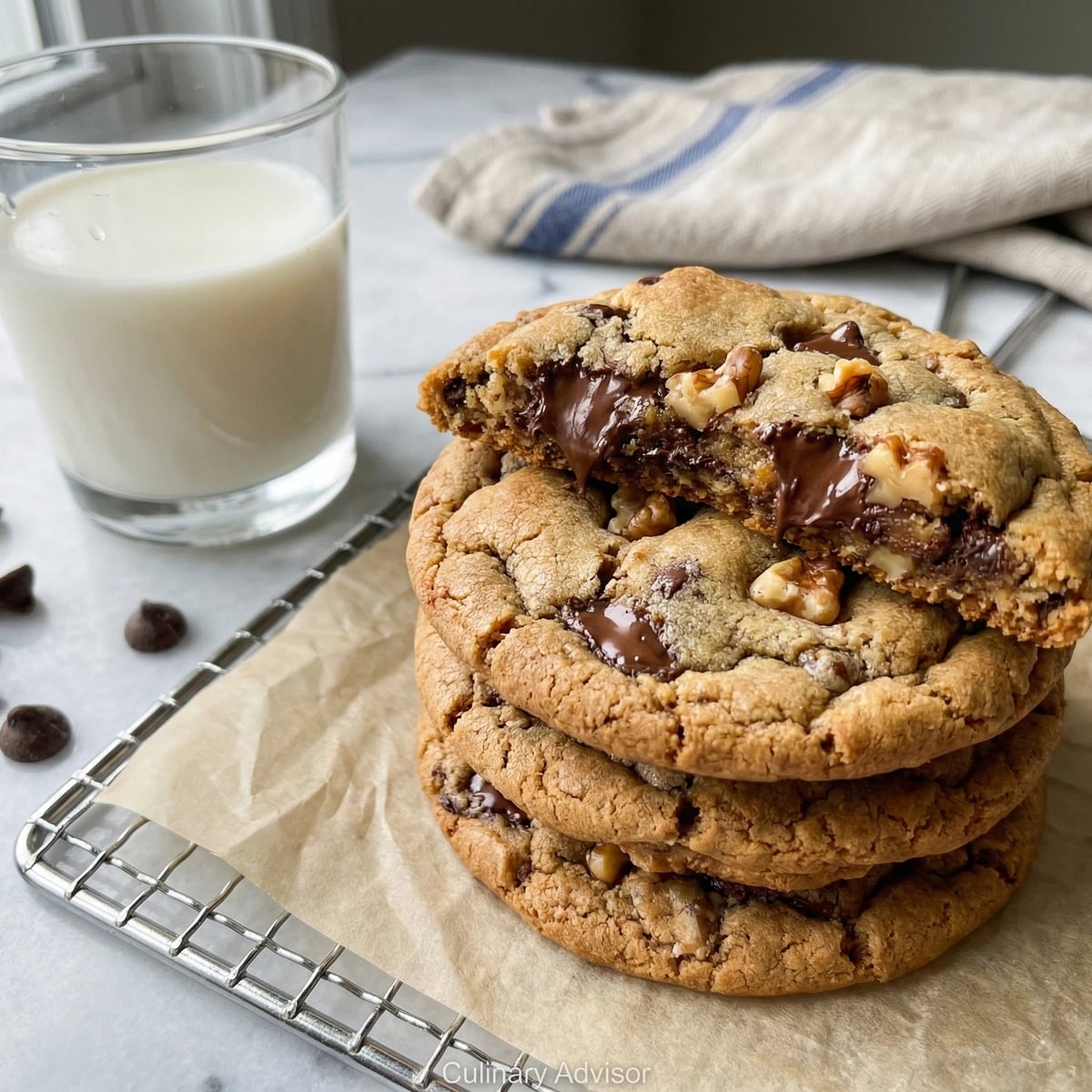 Chocolate Chip Walnut Cookies