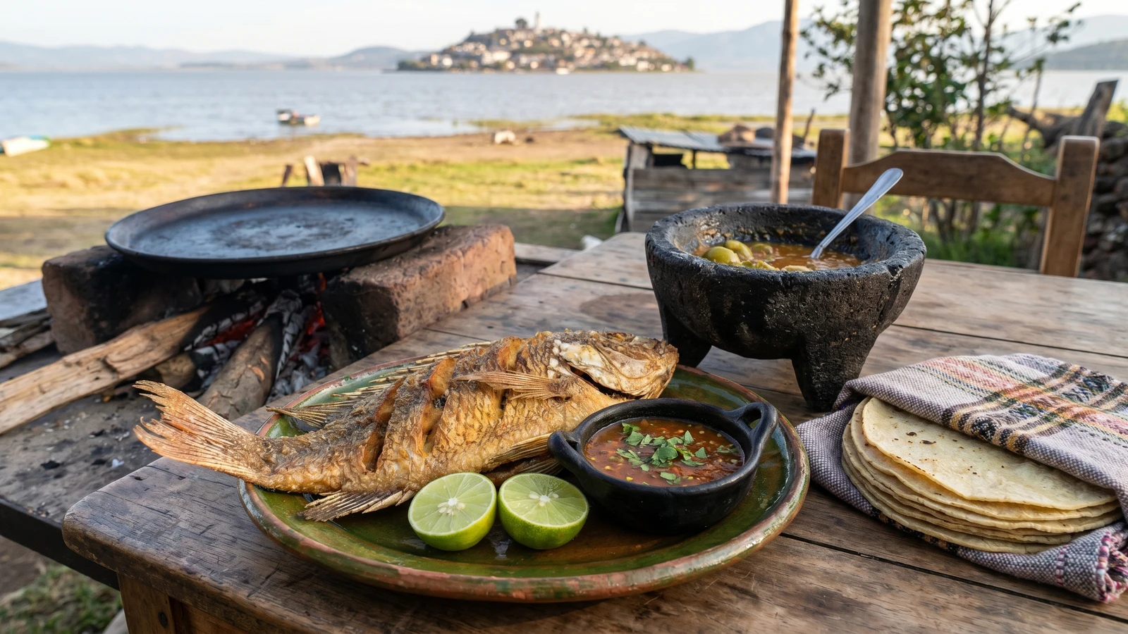 Kurucha Urapiti Frito (Pescado Blanco de Pátzcuaro)