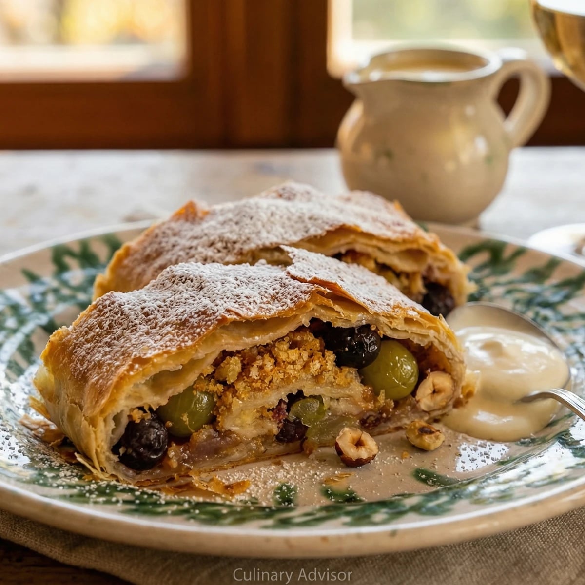 Alt-Wiener Weintraubenstrudel (Old Viennese Grape Strudel)