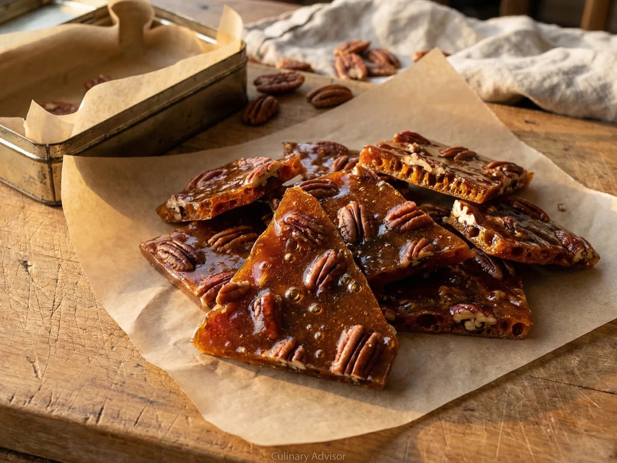 Bourbon Pecan Brittle - Chef Remy