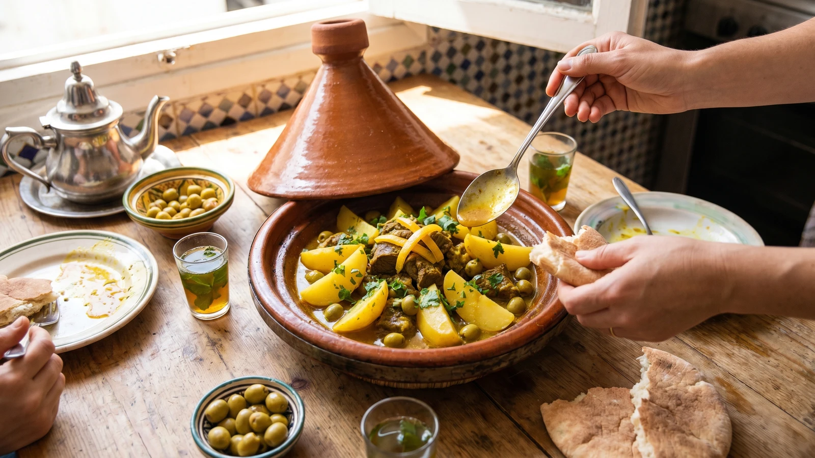 Tagine de Viande aux Pommes de Terre