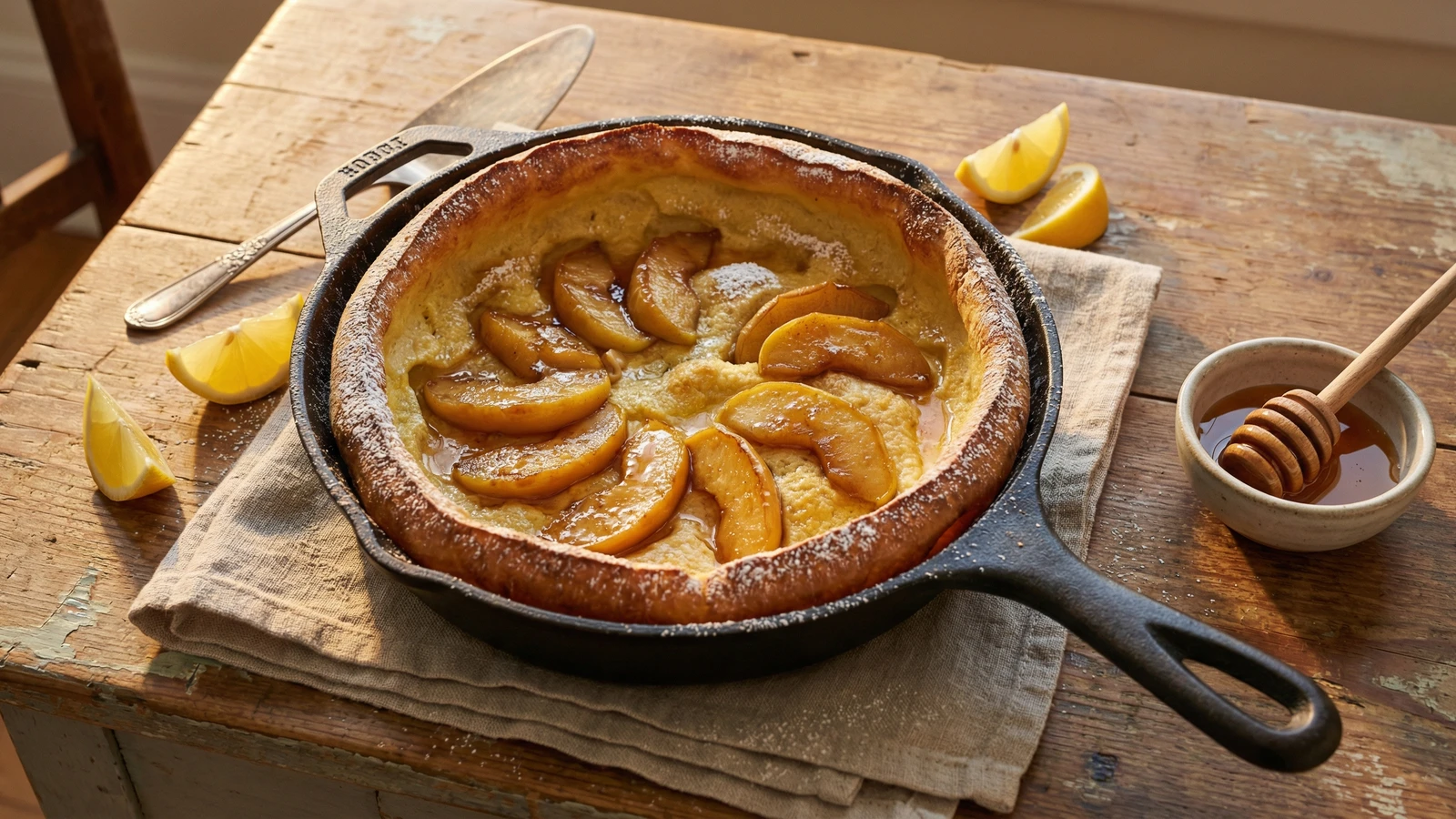 Dutch Baby with Caramelized Orchard Apples